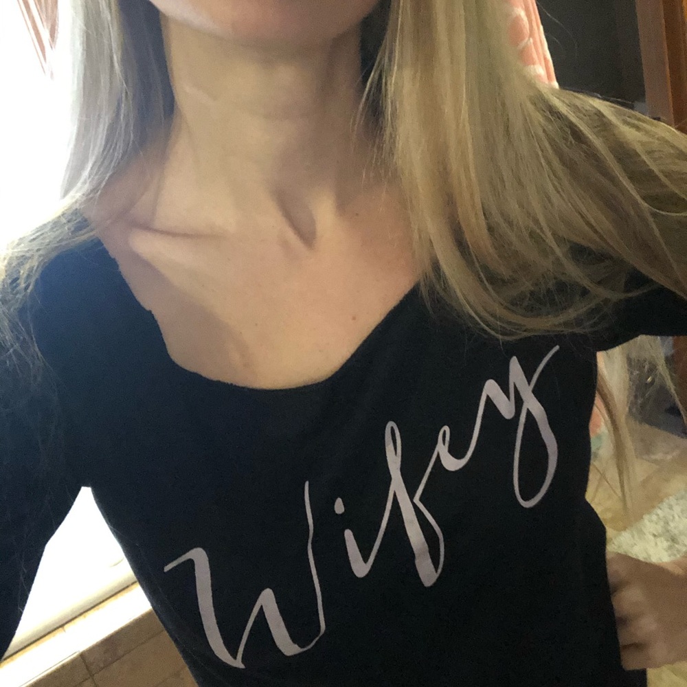Black long sleeves with cut neck
